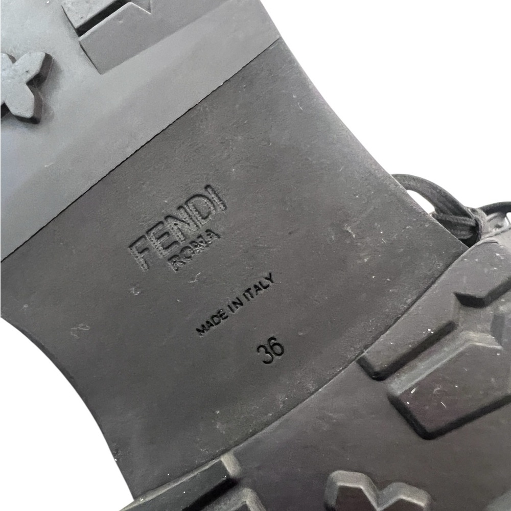 Fendi Women's Rockoko Combat Boots - Picture 11 of 11